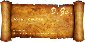 Dobai Zsuzsa névjegykártya